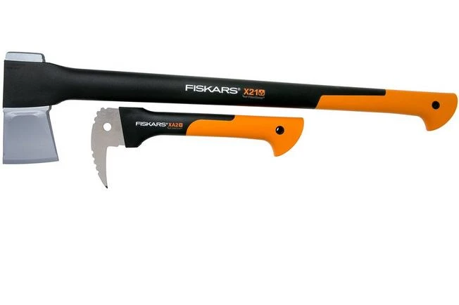 Fiskars X21 Wood Splitting Set With Sappie 3 Fiskars X21 Wood Splitting Set With Sappie