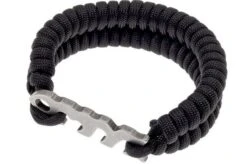 Fish Bone, Paracord Bracelet With Fish Bone To Hold It Together, Stainless Steel