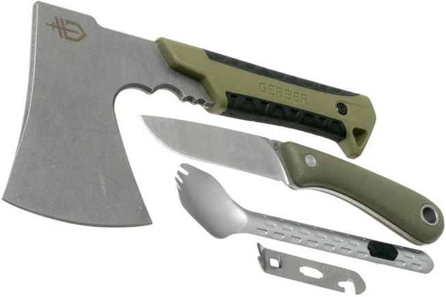 Gerber Pack Hatchet, Spine Fixed Knife & Devour Spork Box EFS 4 Gerber Pack Hatchet, Spine Fixed Knife & Devour Spork Box EFS - Image 2