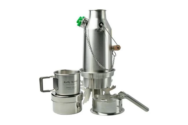 Kelly Kettle Trekker Kit, Stainless Steel, One-person Cooking Set 3 Kelly Kettle Trekker Kit, Stainless Steel, One-person Cooking Set