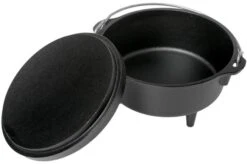 Lodge Camp Dutch Oven Incl. Lid L8CO3, Contents Approx. 1.9 L -Silky Sales Store LG L 8CO3 02 lodge