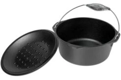 Lodge Dutch Oven With Spiral Handle L8DO3, Contents Approx. 4.7 L 6 Lodge Dutch Oven With Spiral Handle L8DO3, Contents Approx. 4.7 L -Silky Sales Store LG L 8DO3 02 lodge