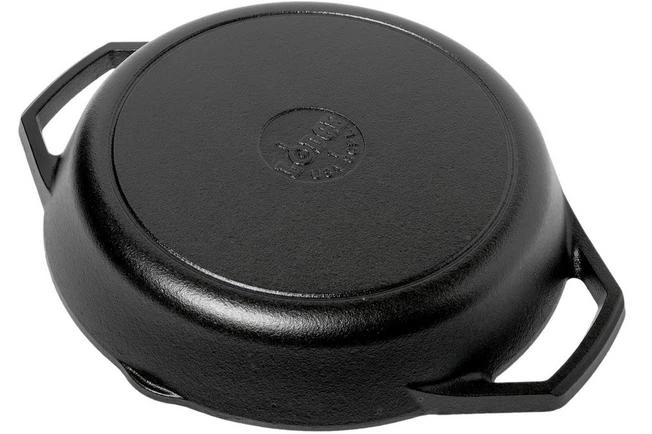 Lodge Frying Pan/grill Pan With Two Handles L8GPL, Diameter Approx. 26 Cm 4 Lodge Frying Pan/grill Pan With Two Handles L8GPL, Diameter Approx. 26 Cm - Image 2
