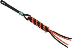 WE Knife A-01C Paracord Lanyard With Titanium Bead, Orange-black